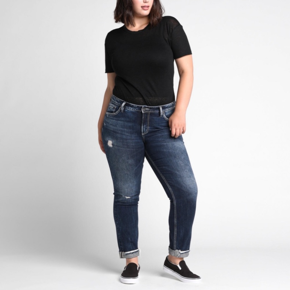 Silver Jeans Co. Slim Leg Boyfriend Jeans